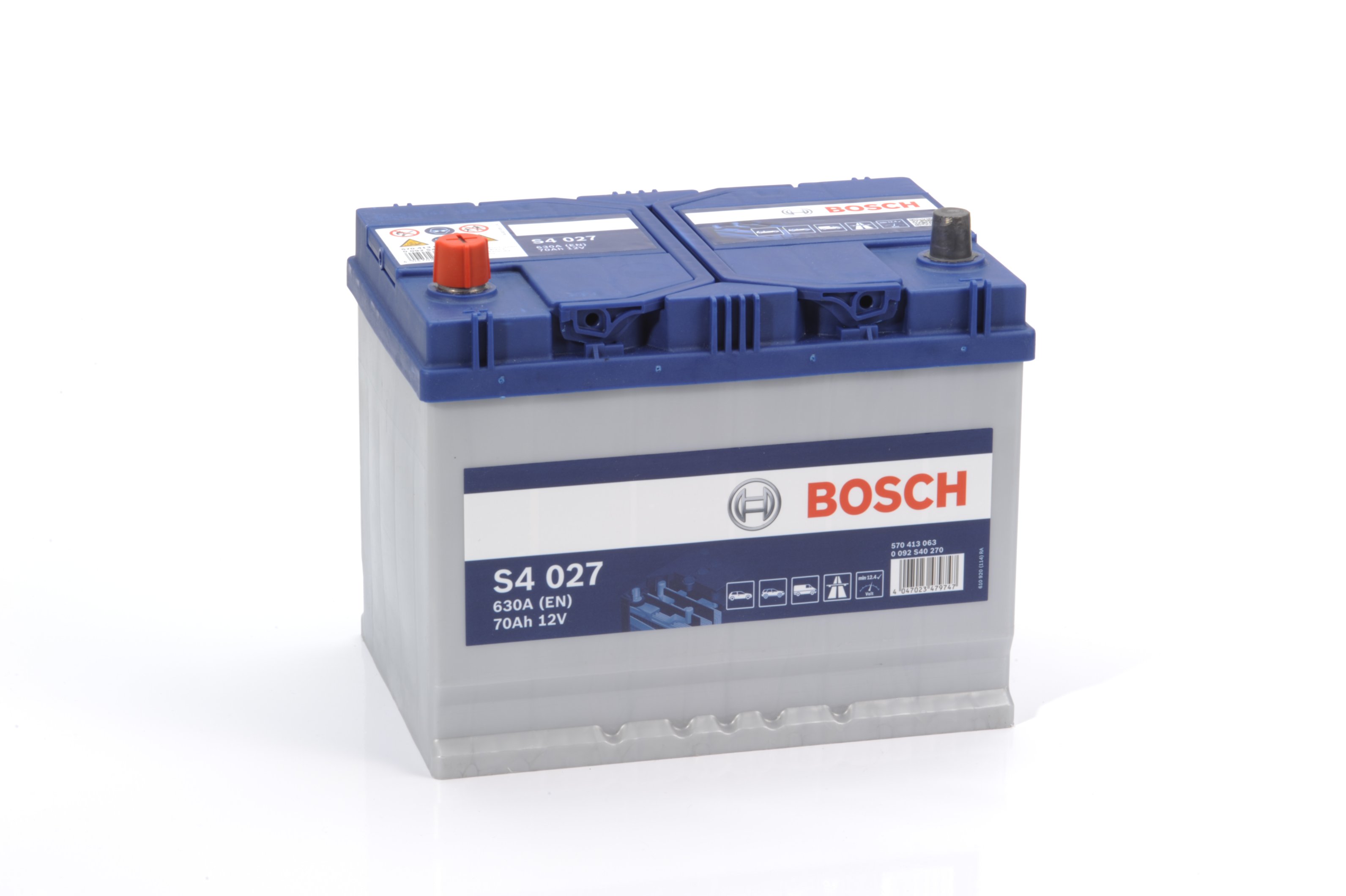 0 092 S40 270 BOSCH Аккумулятор 70Ah  570413 "+  -" 261x175x220